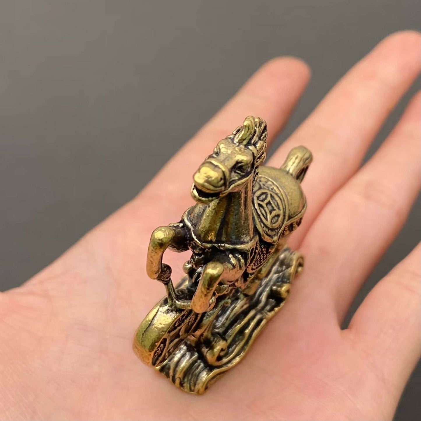 Brass Money Horse Desktop Ornaments Decoration 財源廣進