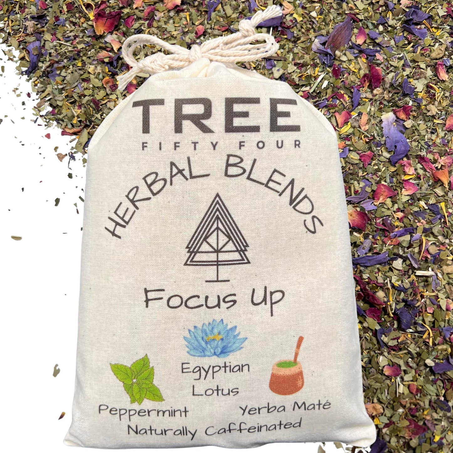 Focus Up Herbal Tea Blend in Drawstring Sachet, Loose: Medium 12 OZ