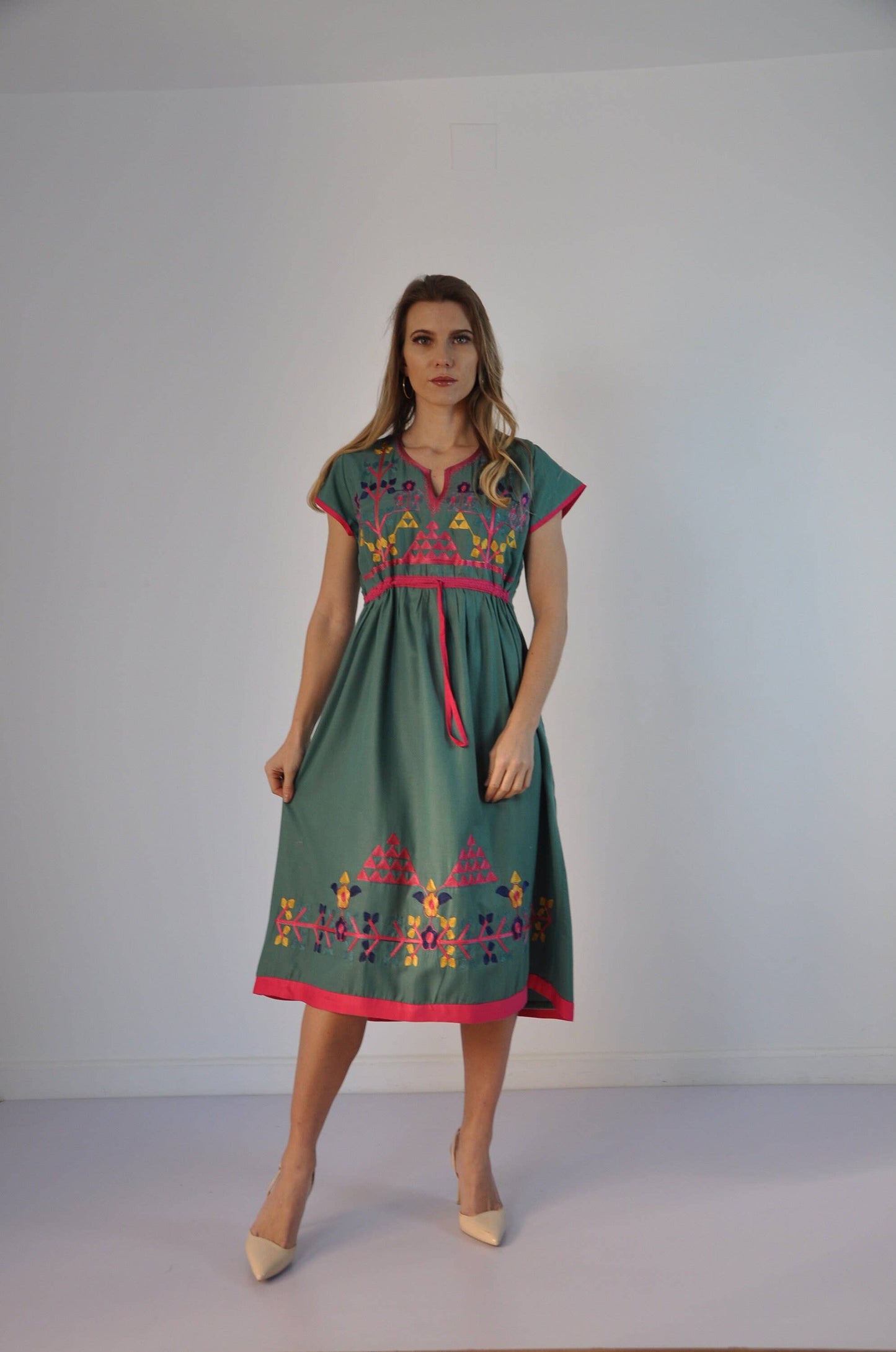 Egyptian Kaftan Dresses- Various short and long sleeves