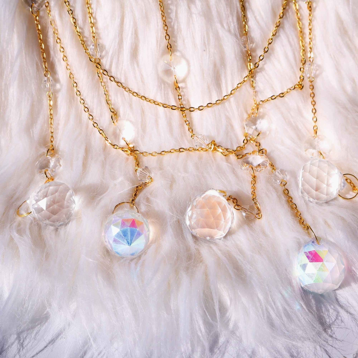 Celestial Suncatcher - Boho Rainbow Prism Decor