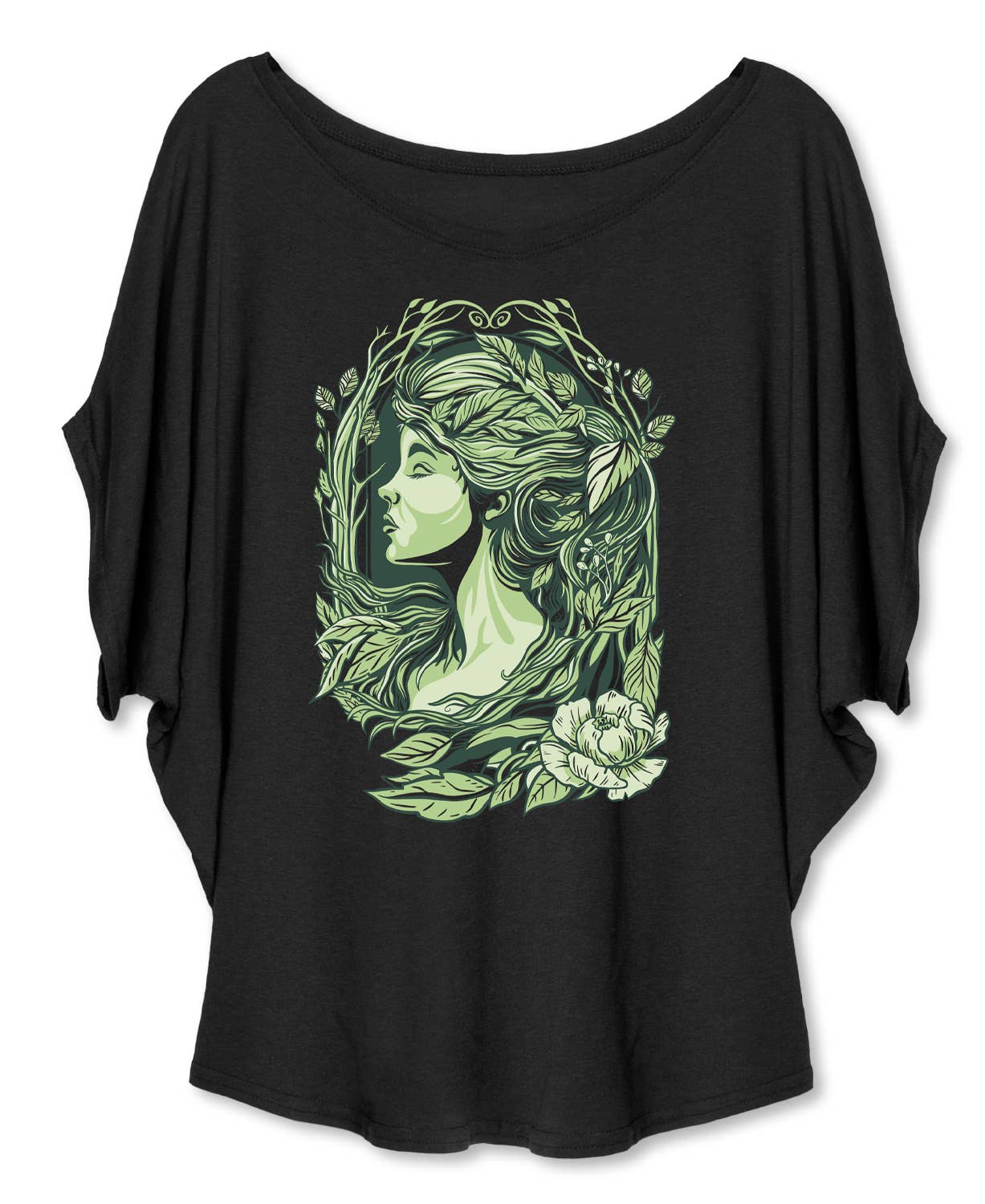 Mother Nature Bamboo Viscose Dolman Top: MD