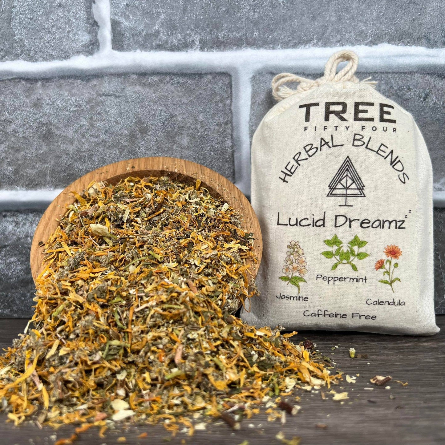 Lucid Dreamz Herbal Tea Blend in Drawstring Sachet, Loose: Medium