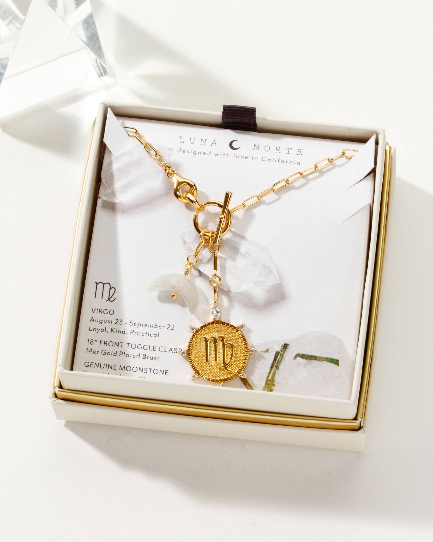 Virgo Lunar Front Toggle Zodiac Neck