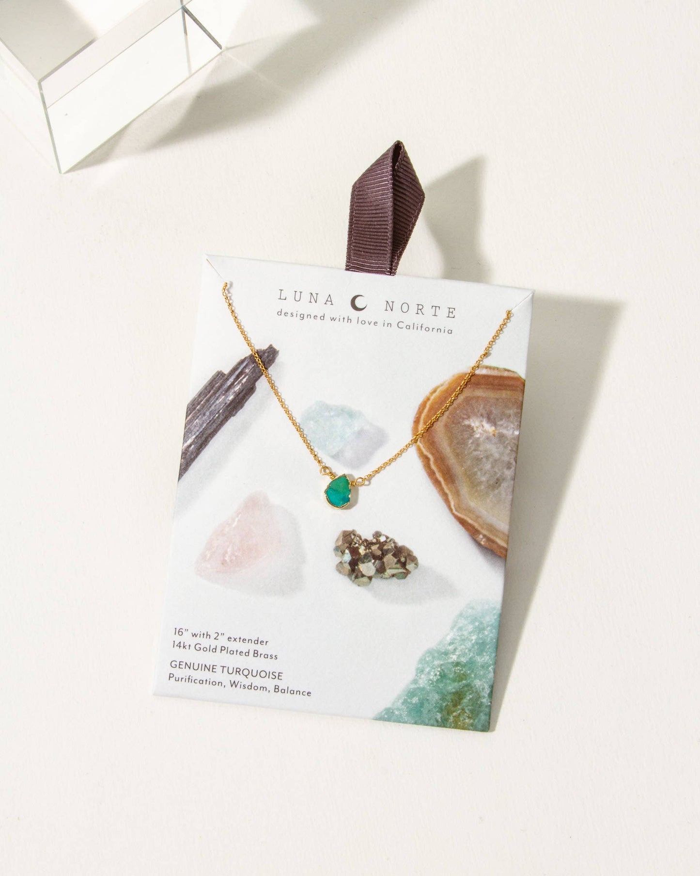 Turquoise - Gold Delicate Gemstone Necklace
