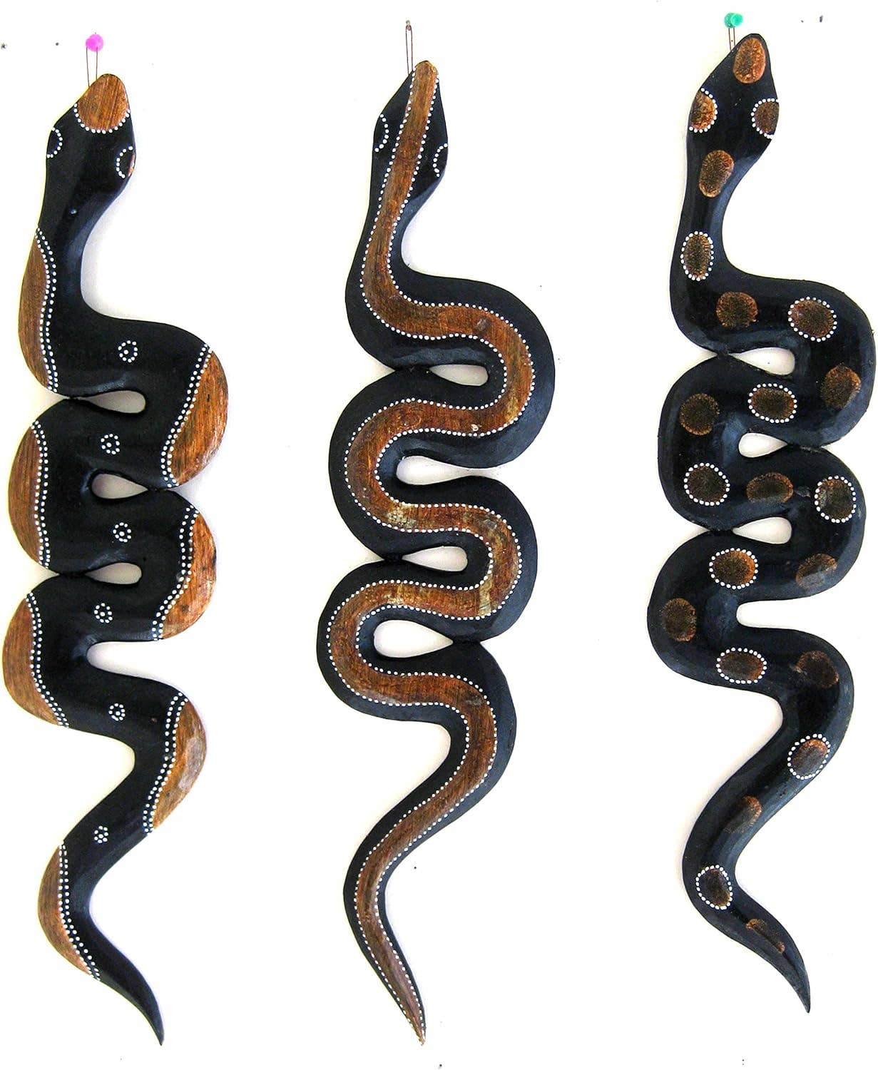 Serpent Snake Wall Art Hanging Boho Decor Wood