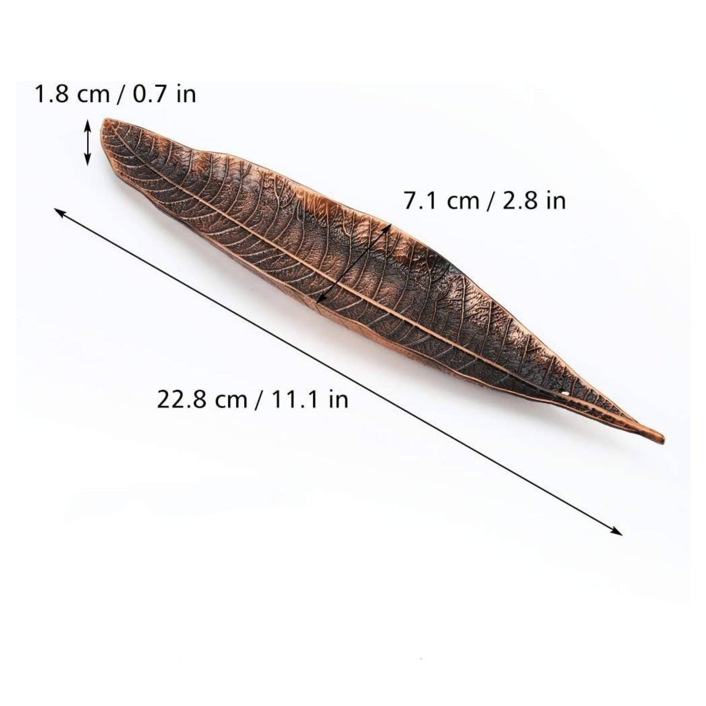 Bronze Leaf Incense Holder