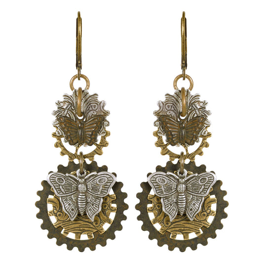 Steampunk: Butterfly Steampunk Earrings