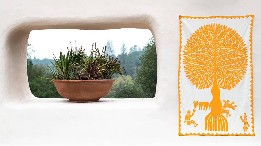 Tree of Life Wall Hanging, Large: Chutney