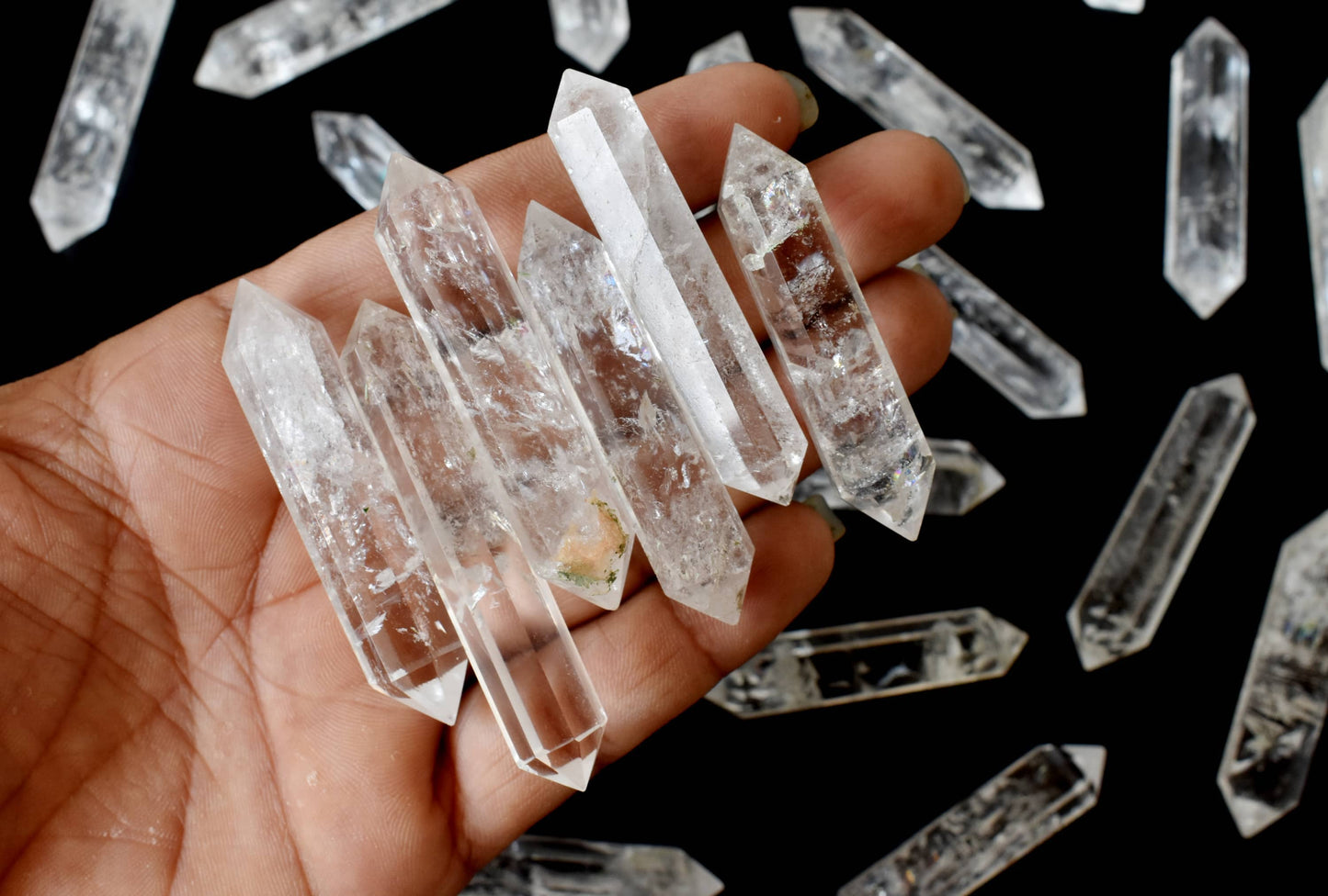 Double Terminated Quartz Point Crystal
