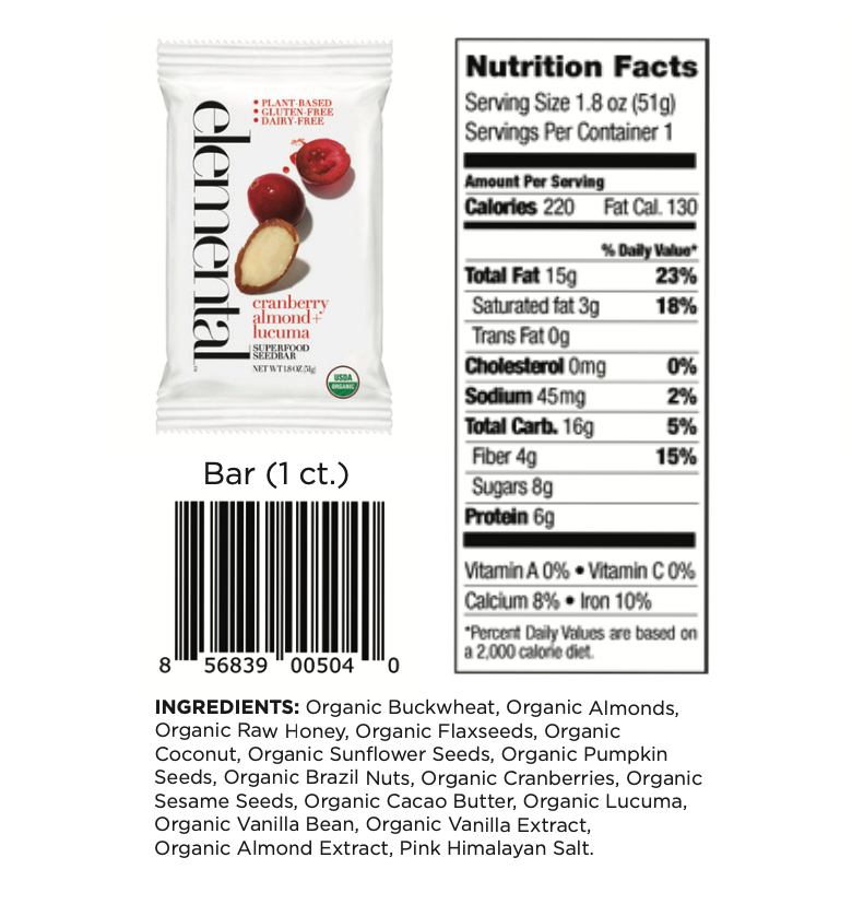 Cranberry Almond + Lucuma