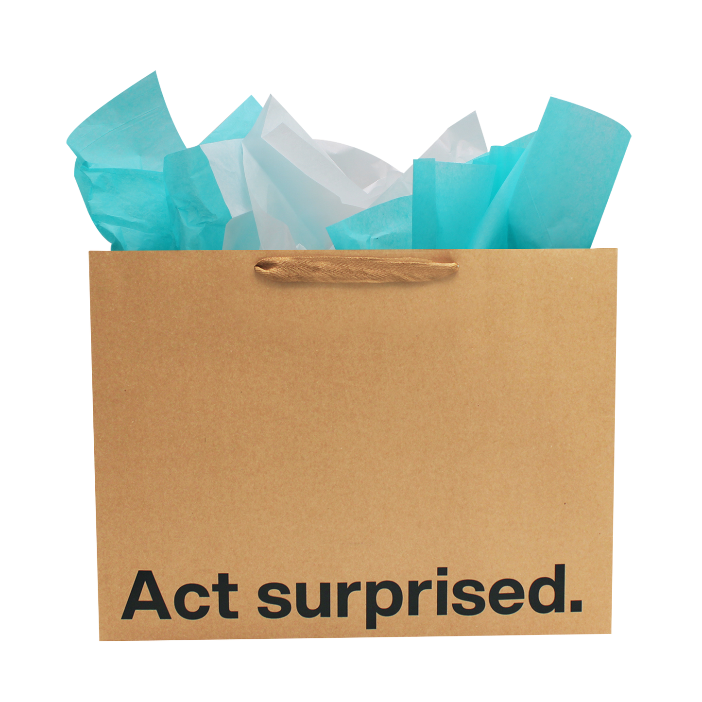 Act Surprised Funny Large Gift Bag