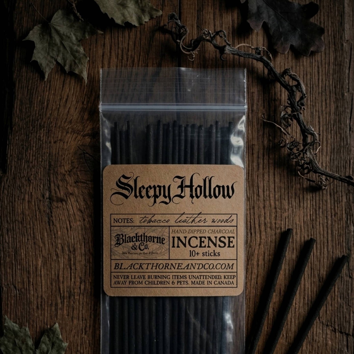 Sleepy Hollow incense sticks |  vegan gothic ritual incense