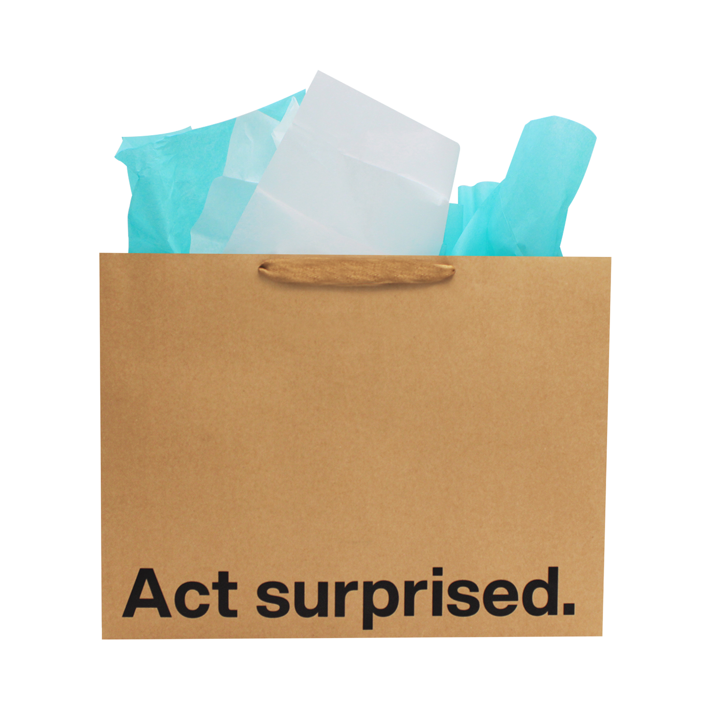 Act Surprised Funny Large Gift Bag