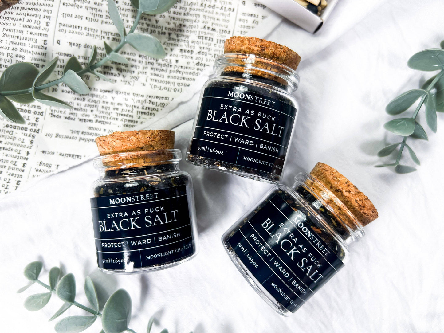 Witch’s Extra Potent Black Salt for Banishing & Protection