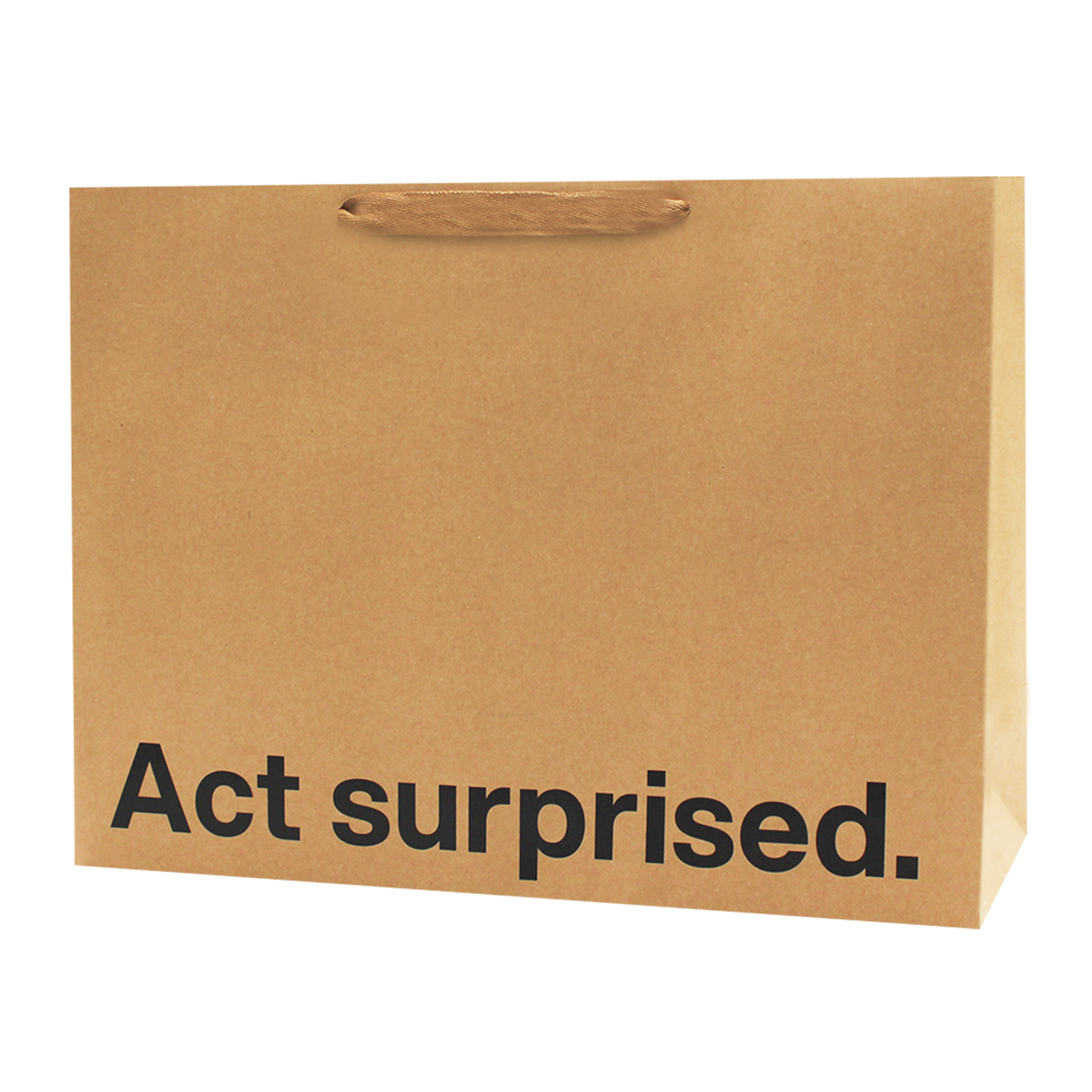 Act Surprised Funny Large Gift Bag