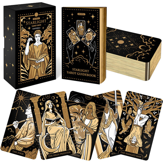 Starlight Tarot Cards - Gold Edition by Wyspell