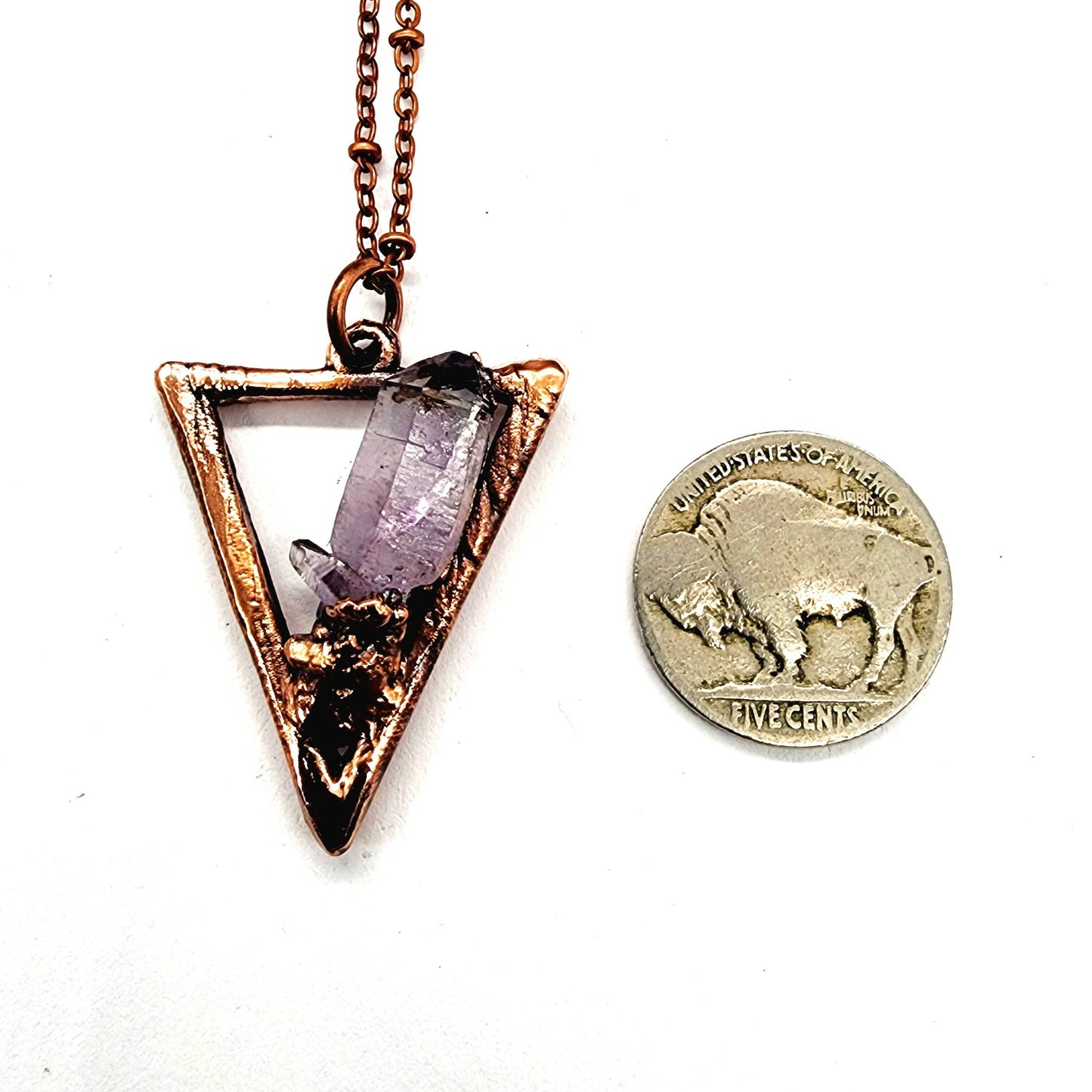 Vera Cruz Amethyst Inverted Triangle Necklace