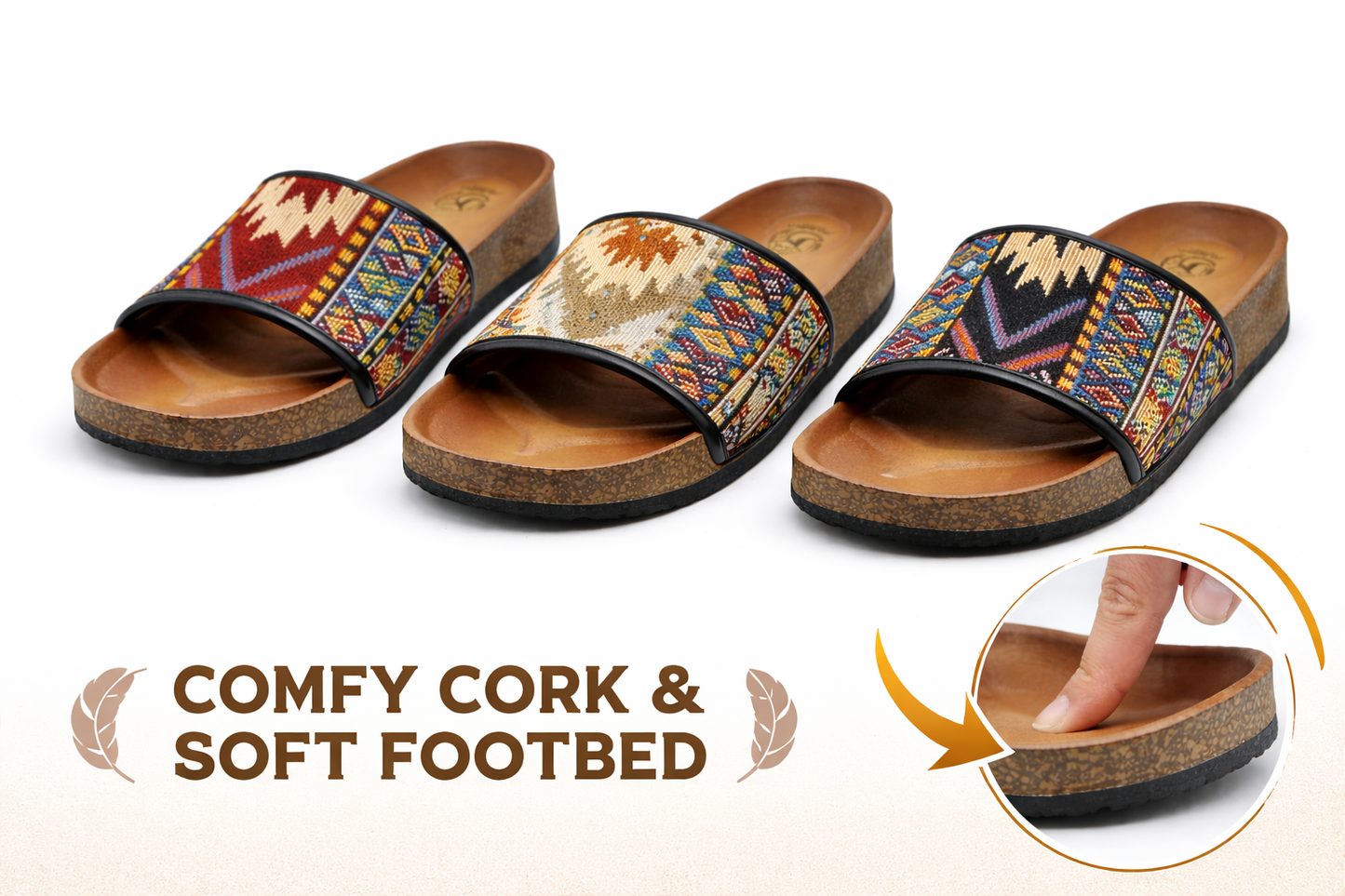 Women’s best seller Slip‑On Sandals – Comfortable SOFT CORK