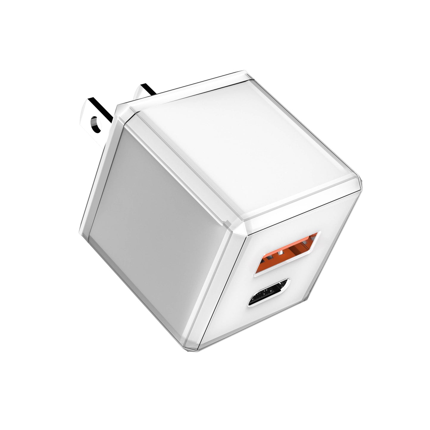 Rapid Wall Charger USB 20W Cubic Design - Retail Pack: Black