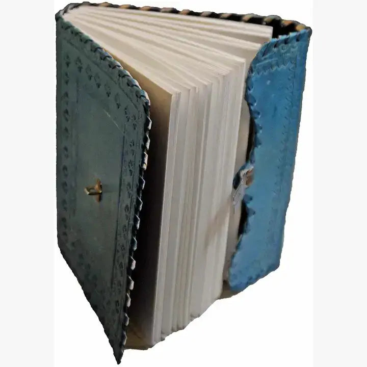 TUZECH Handmade Leather Vintage Journal Lock And Key Diary