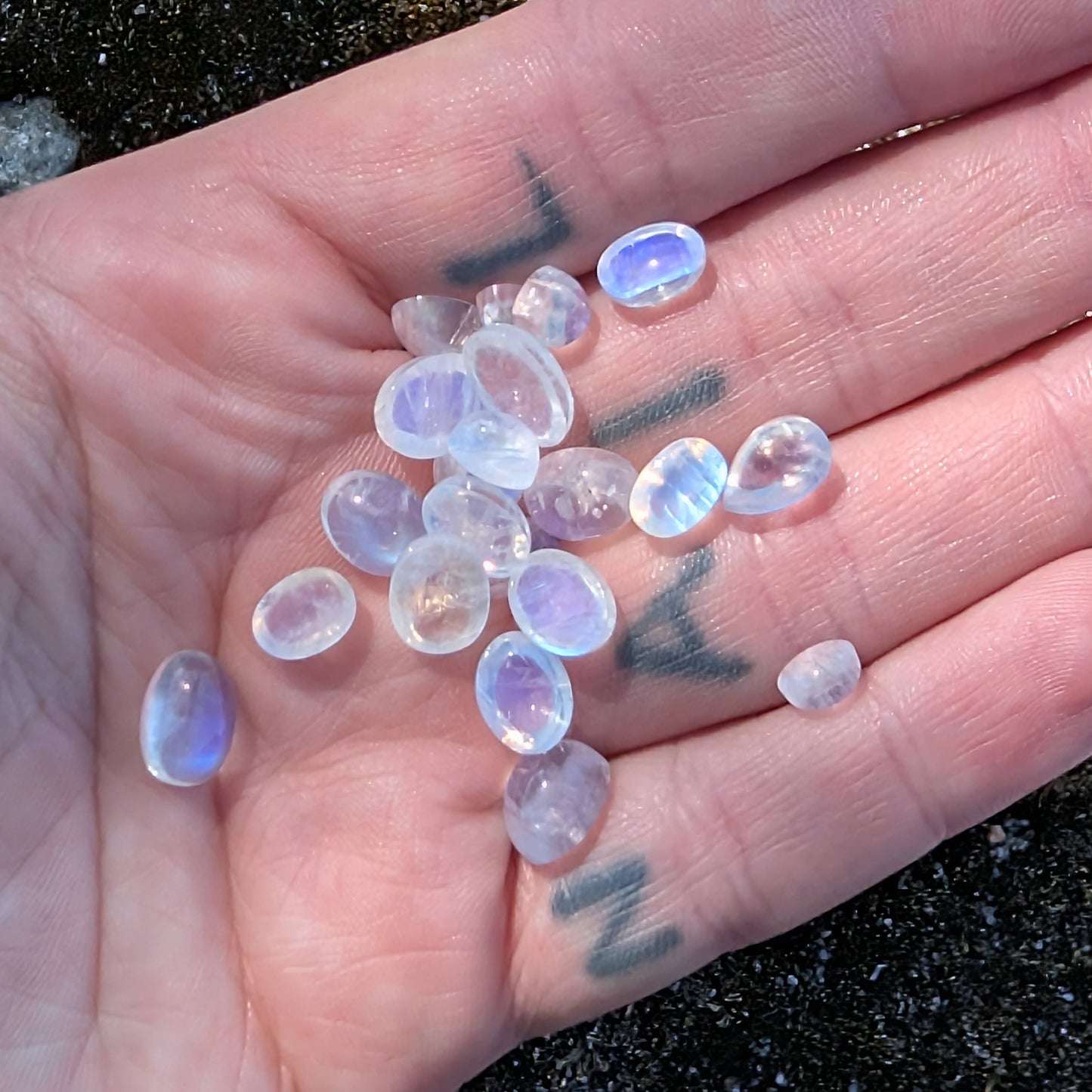 Tiny Baby Moonstone Cabochons