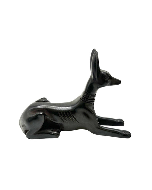 Anubis Sitting Black Basalt