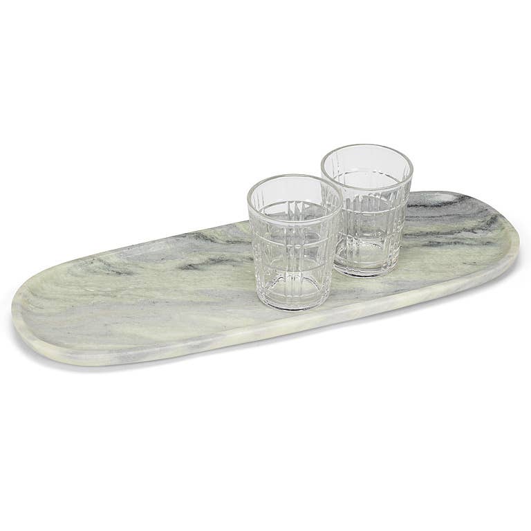Green Marble  Oblong Tray