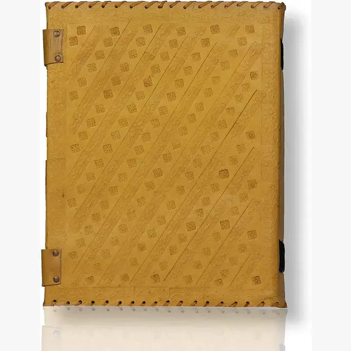 Tuzech Handmade Vintage Seven Chakra Stone Embossed Diary