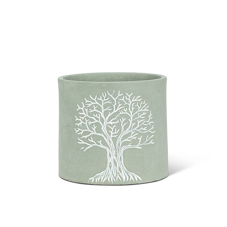 Tree of Life Planter - Folk-Art Style Graphic