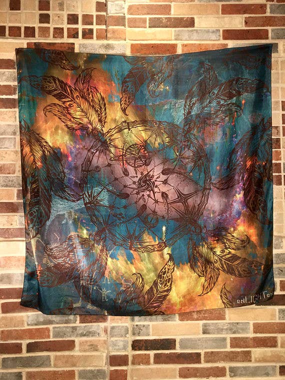 Sacred Geometry Dream Catcher Tapestry