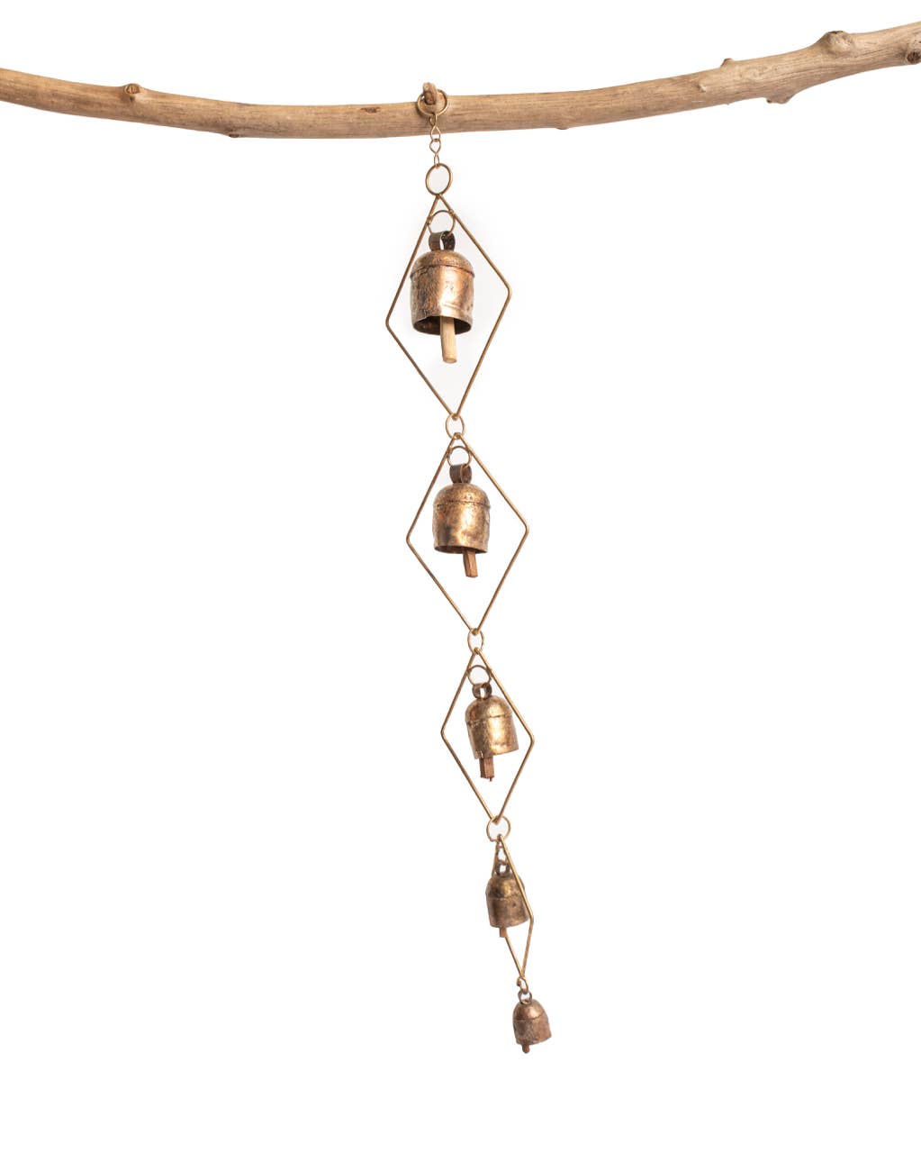Sa Re Ga Ma 5 Bell, Hand-tuned Garden Wind Chime, India