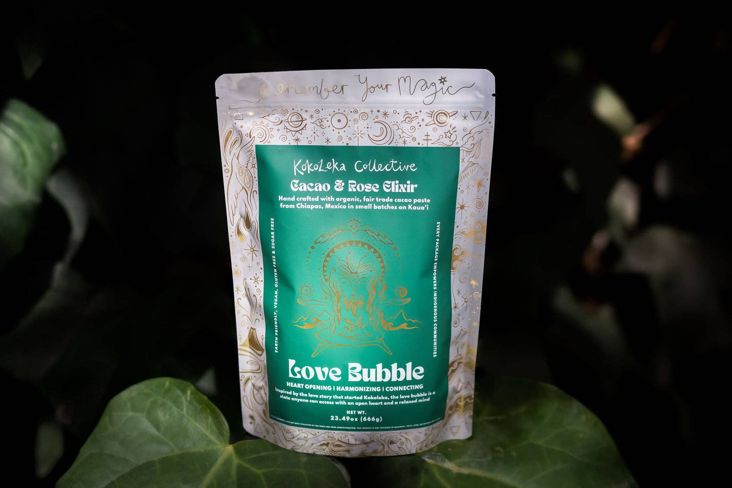 Love Bubble  - Rose Cardamom Ceremonial Cacao Elixir