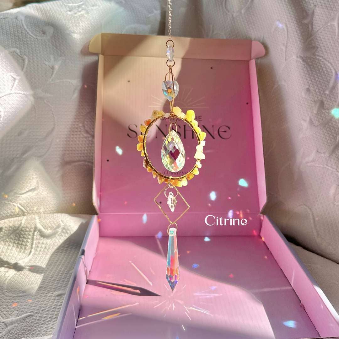 Aura Crystal Suncatchers – Spiritual Light Catchers