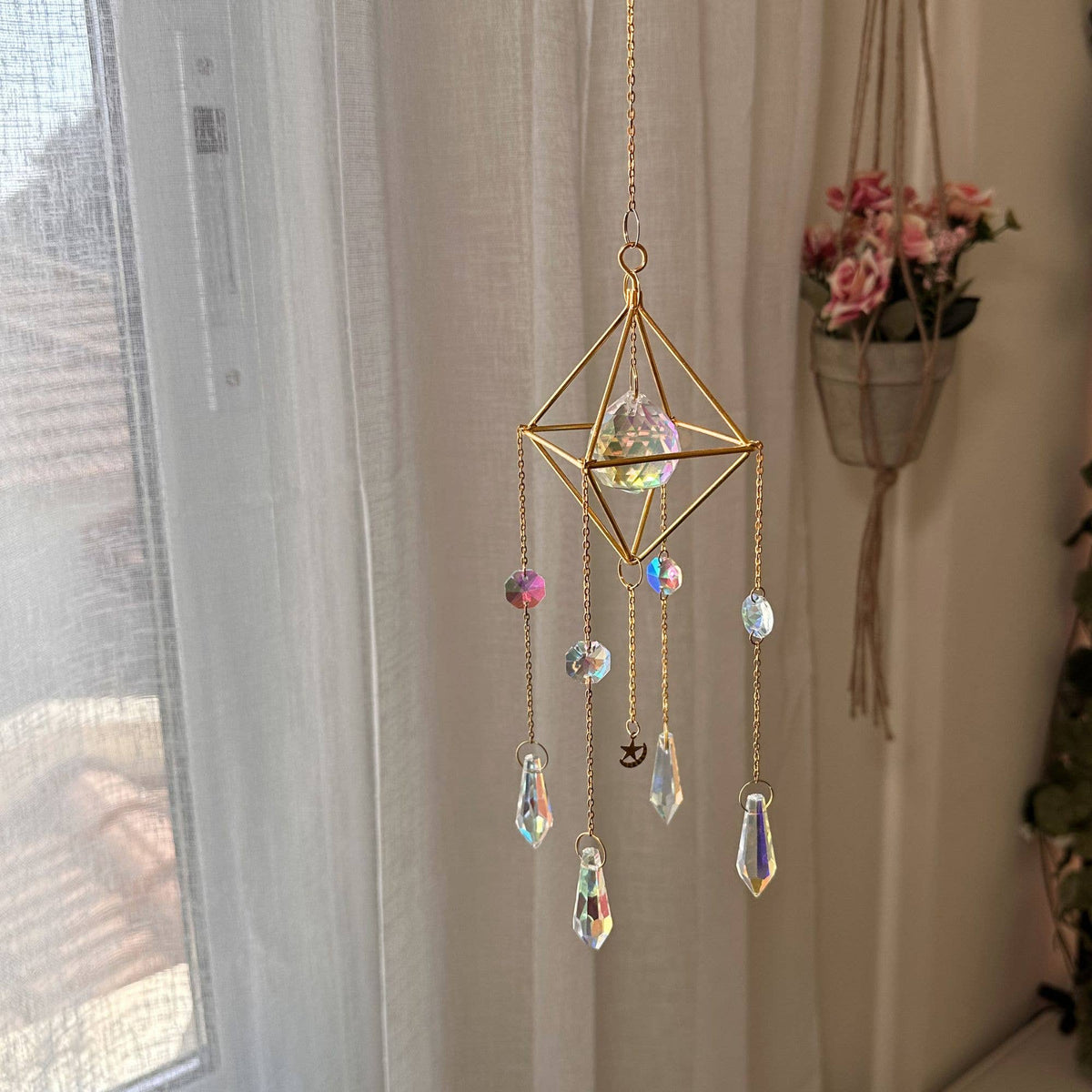 Sunlight Suncatcher – Boho Rainbow Light Catcher