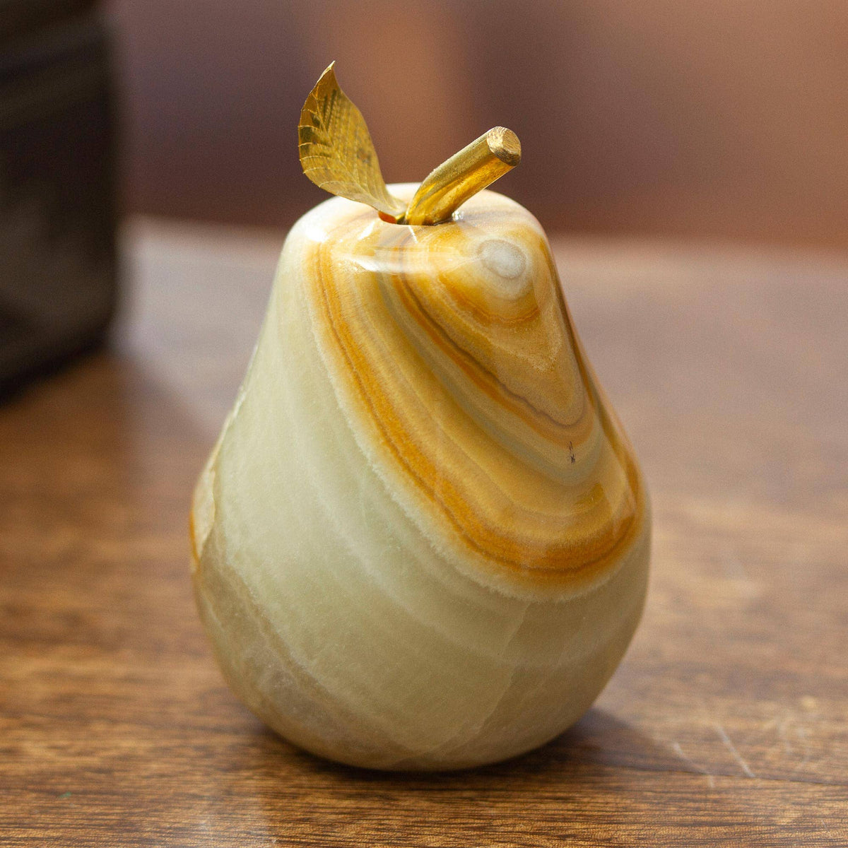 Handmade Eris Pear Onyx Sculpture