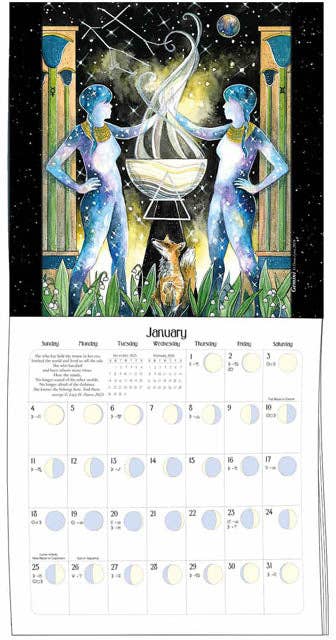 We'Moon on the Wall 2026 | Astrological Moon Phase Calendar
