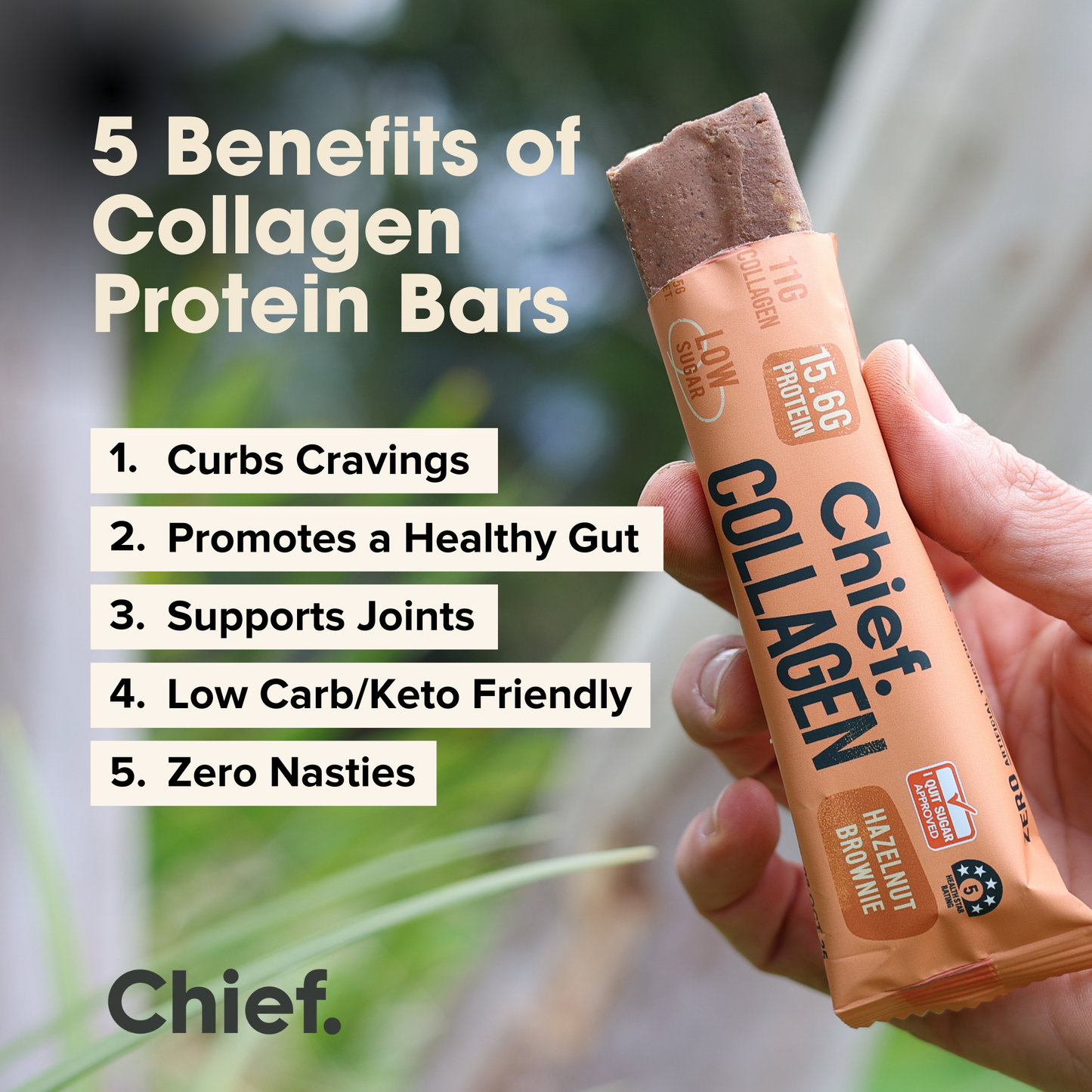 Collagen Protein Bar - Hazelnut Brownie