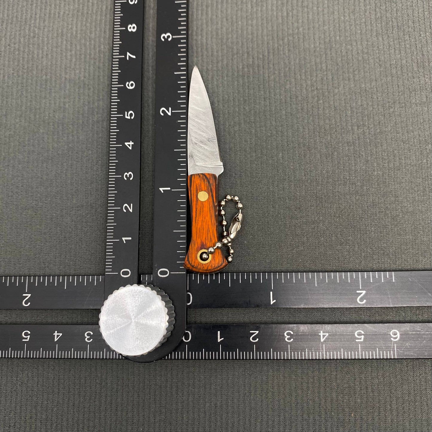 Textured Stainless Steel Portable Knife with Protective Cover