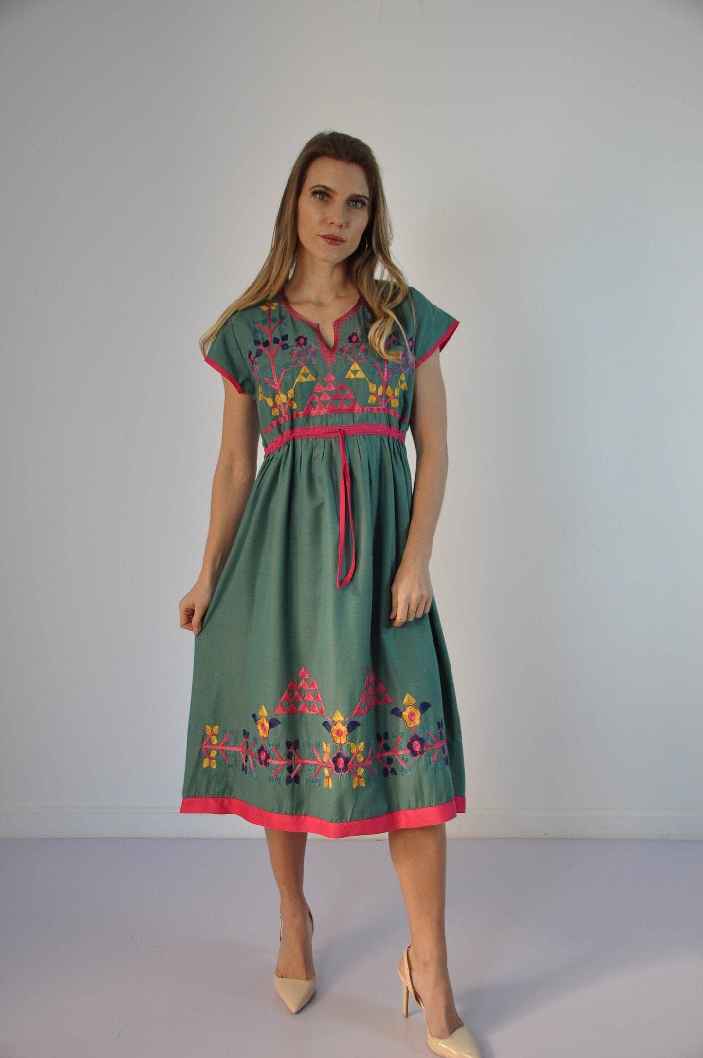 Egyptian Kaftan Dresses- Various short and long sleeves