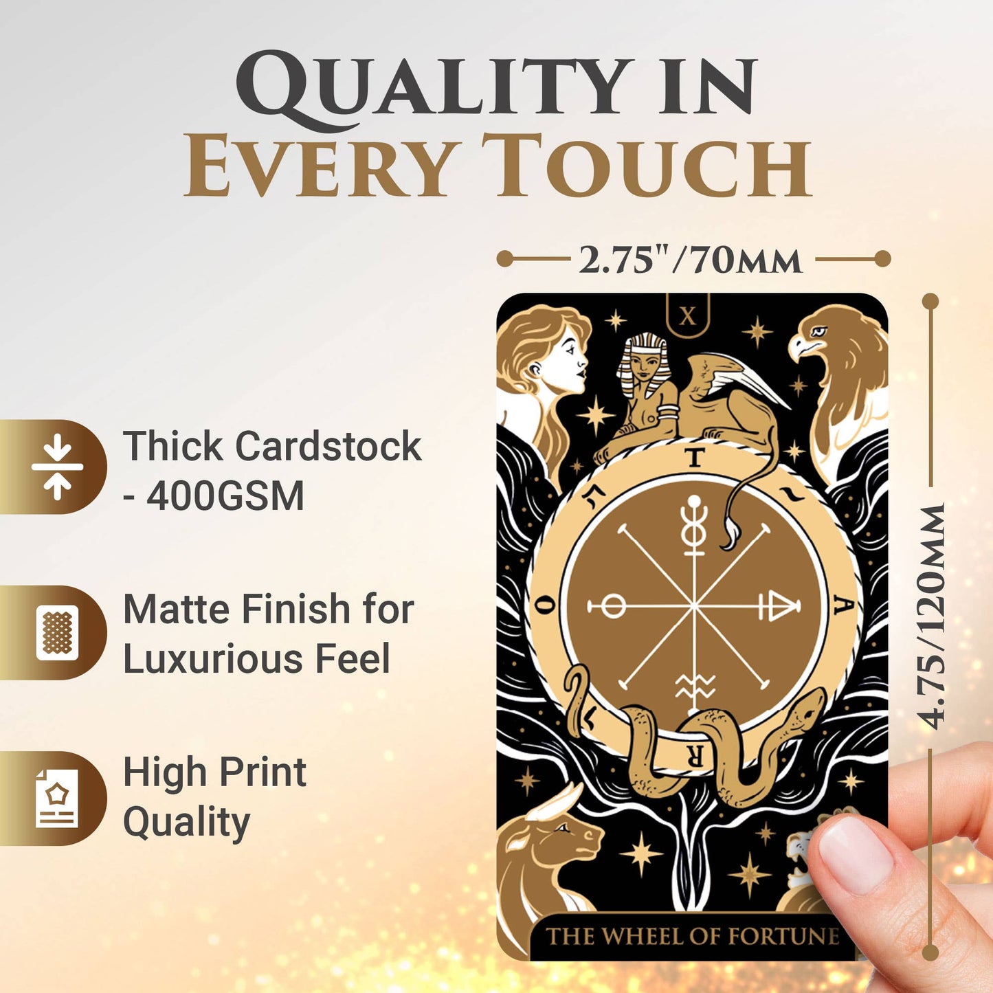 Starlight Tarot Cards - Gold Edition by Wyspell