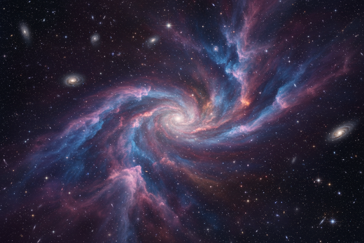 cosmic stars and nebula