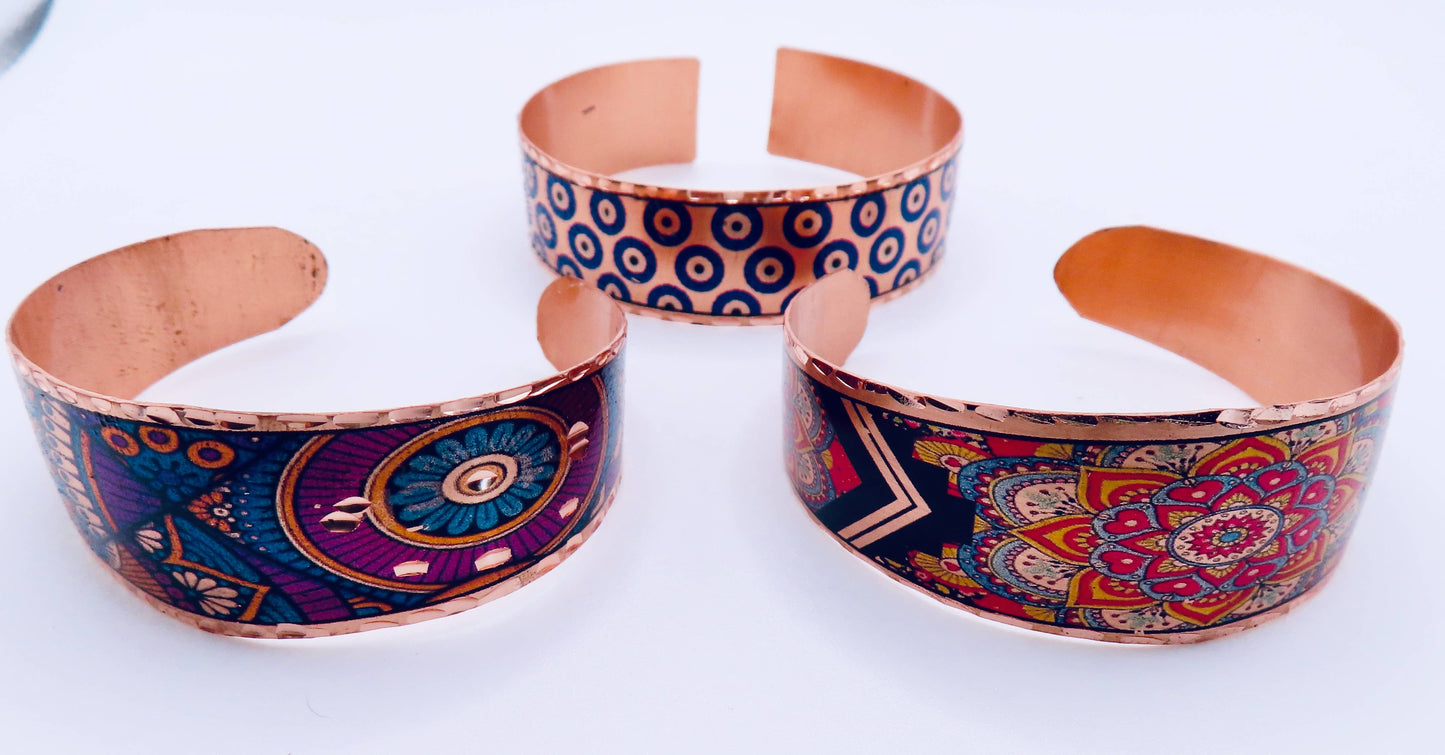 Embellished Copper Bracelets