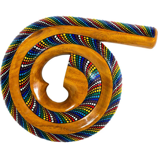 Wood Curved Didgeridoo Hand Painted - Chakra