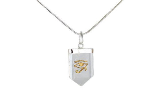 Quartz Eye Of Horus Tongue Pendant