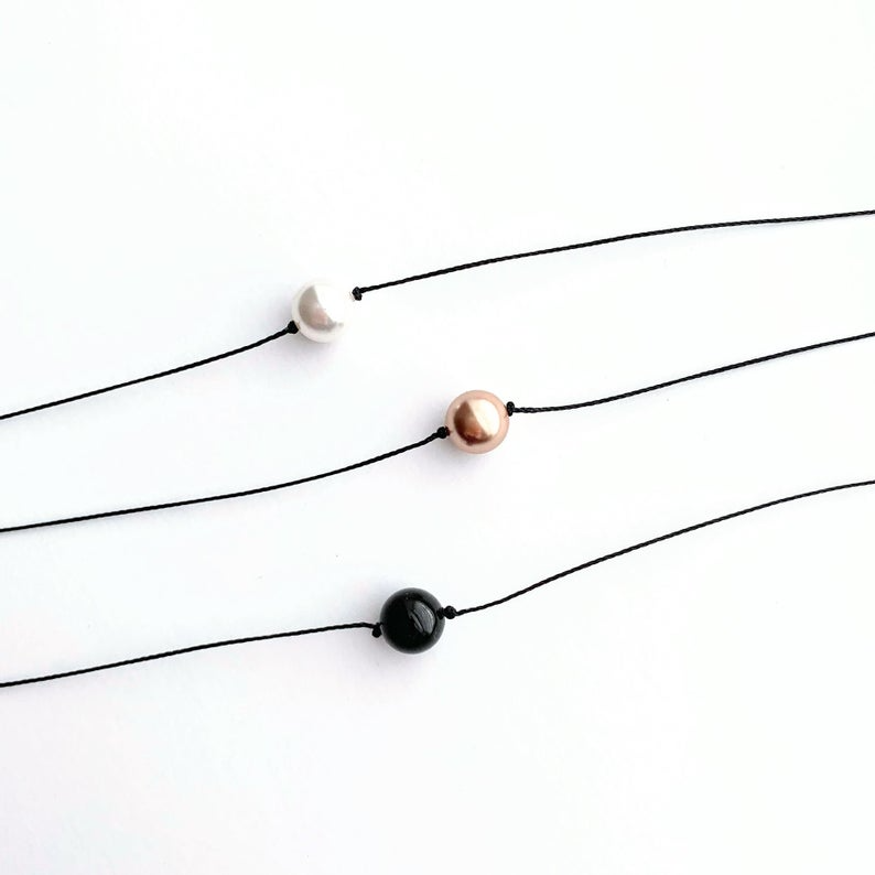 Single Celestial Crystal Pearl Necklace