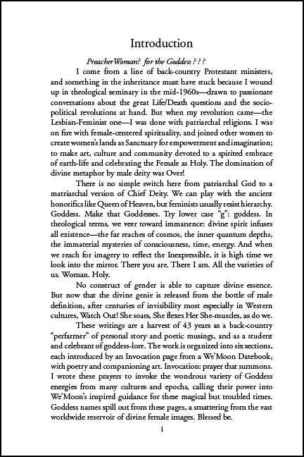 PreacherWoman for the Goddess: Poems, Invocations, Plays and Other Holy Writ