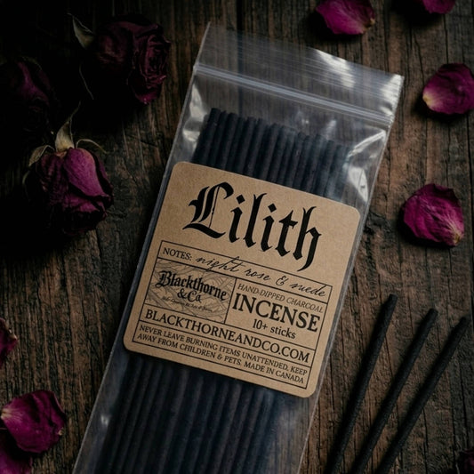 Lilith incense sticks |  vegan gothic ritual incense