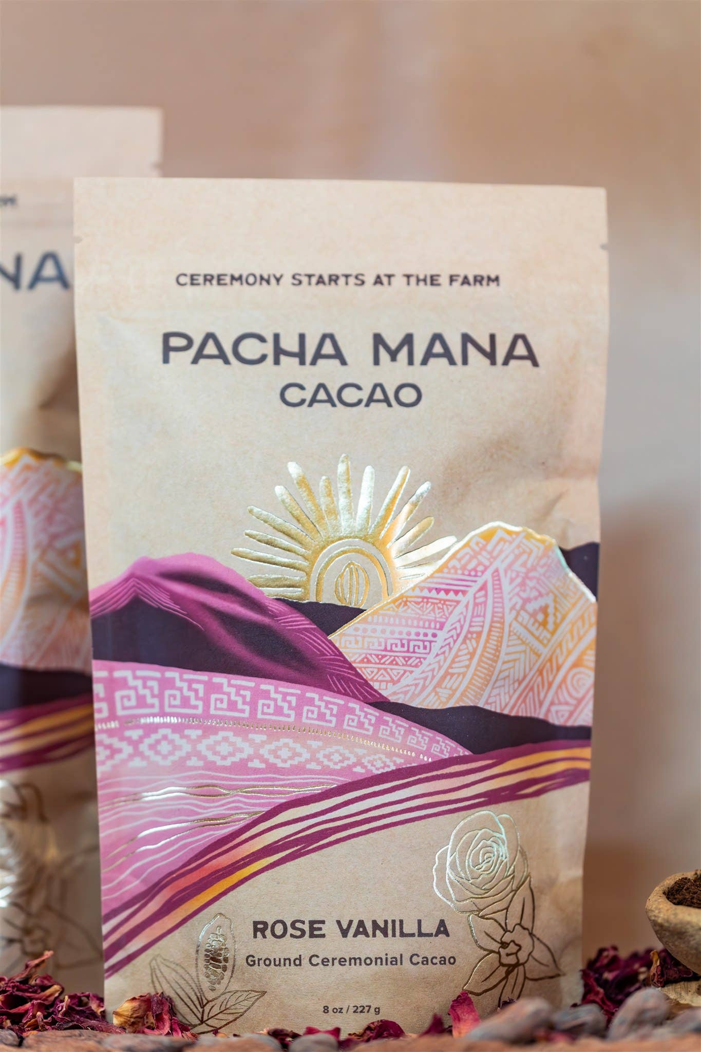 Rose Vanilla | Ground (Powdered) Ceremonial Cacao