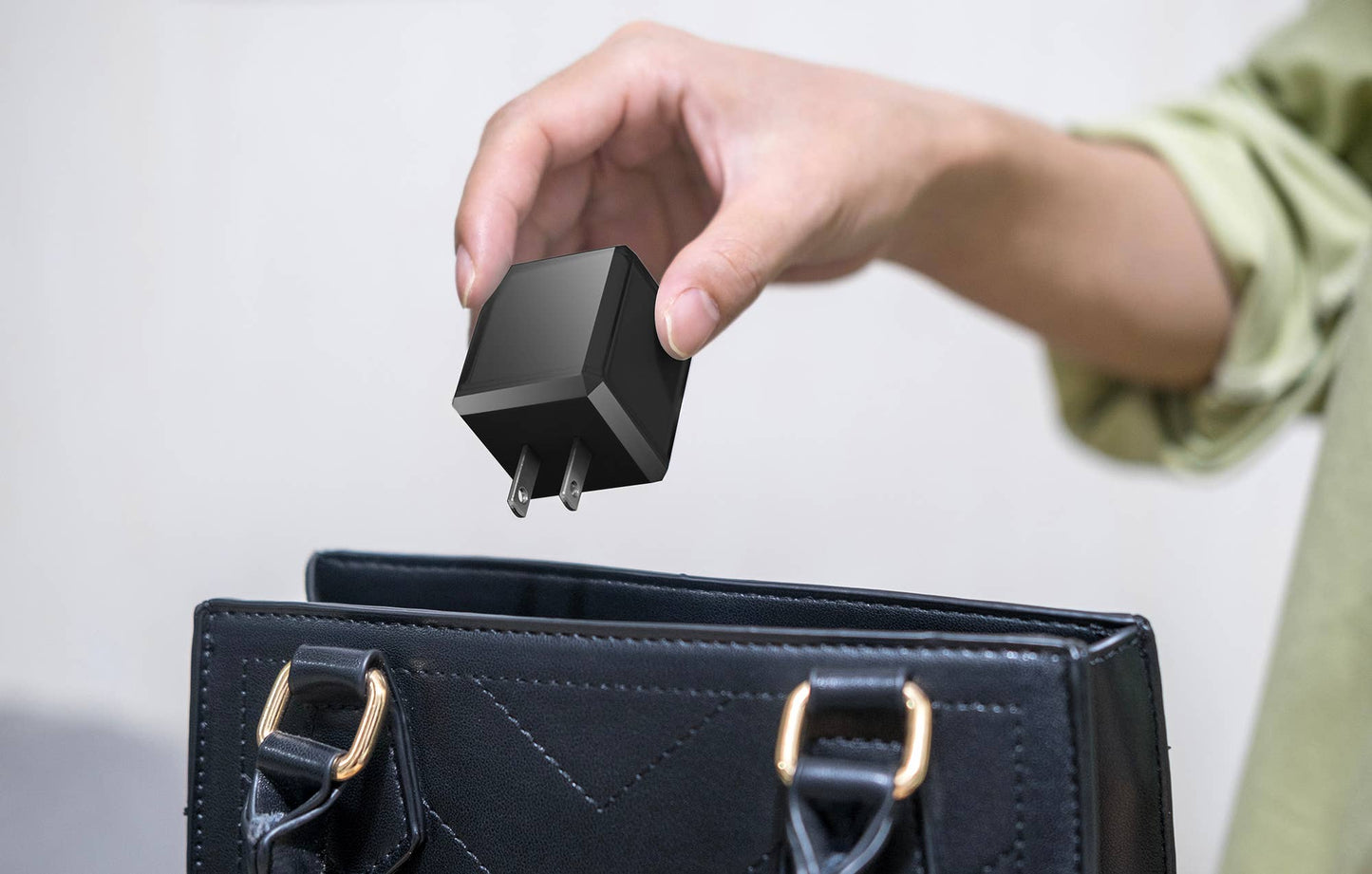 Rapid Wall Charger USB 20W Cubic Design - Retail Pack: Black