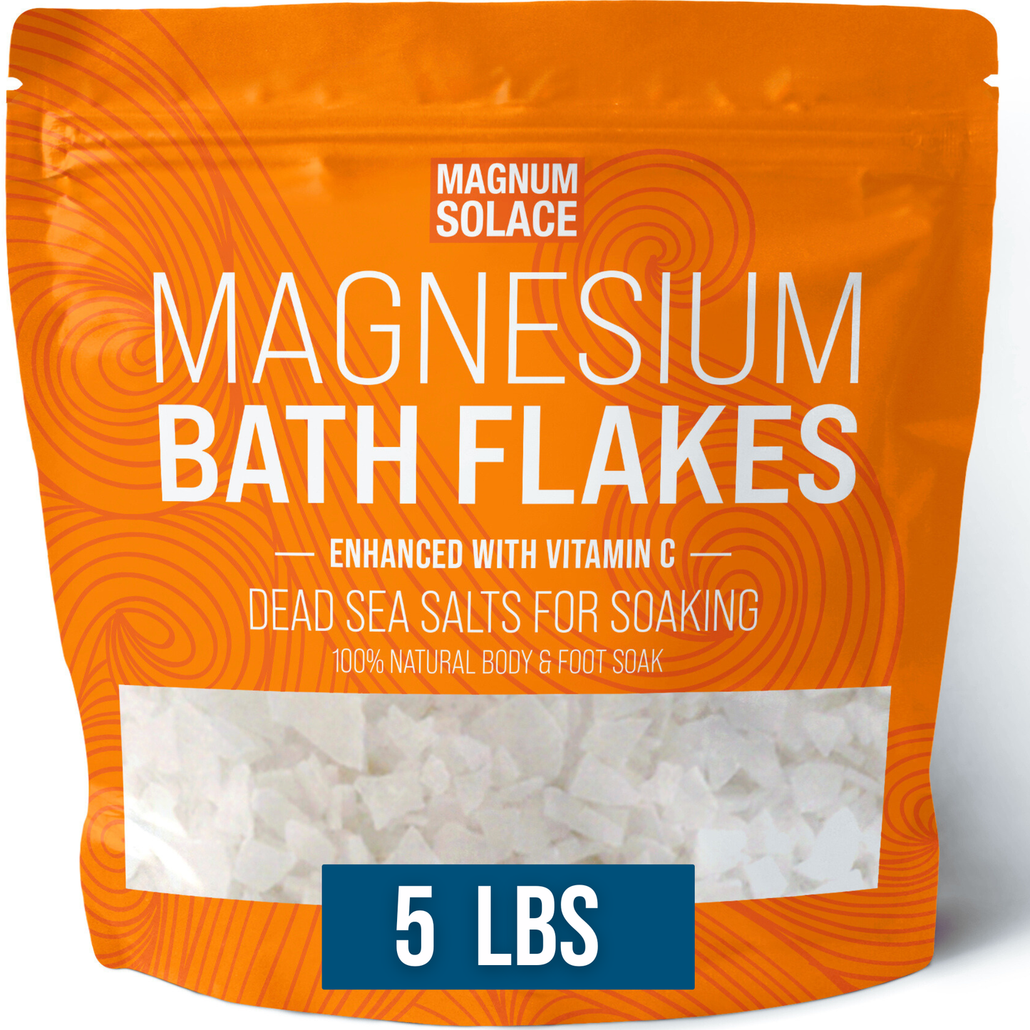 Vitamin C Magnesium Bath Flakes, Bath Soak: 5LB